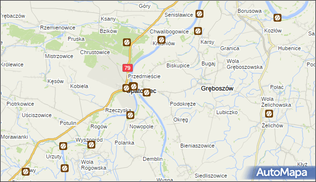 mapa Ujście Jezuickie, Ujście Jezuickie na mapie Targeo