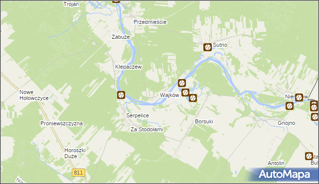 mapa Wajków, Wajków na mapie Targeo