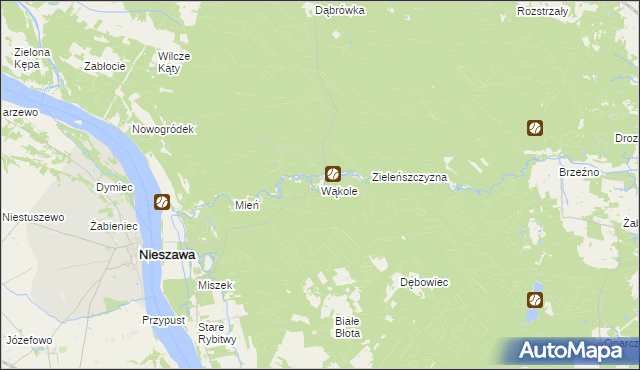 mapa Wąkole, Wąkole na mapie Targeo