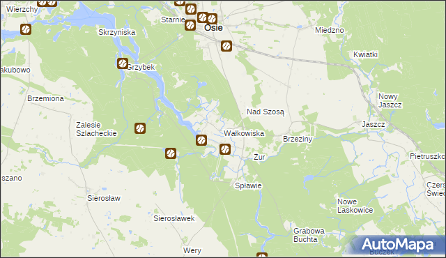 mapa Wałkowiska, Wałkowiska na mapie Targeo