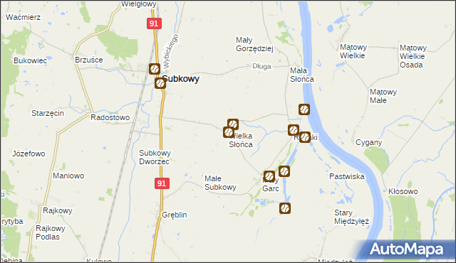 mapa Wielka Słońca, Wielka Słońca na mapie Targeo