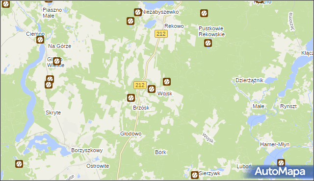 mapa Wojsk, Wojsk na mapie Targeo