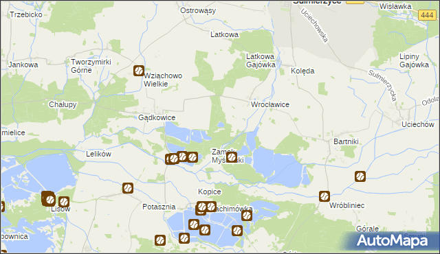 mapa Wrocławice Osada, Wrocławice Osada na mapie Targeo