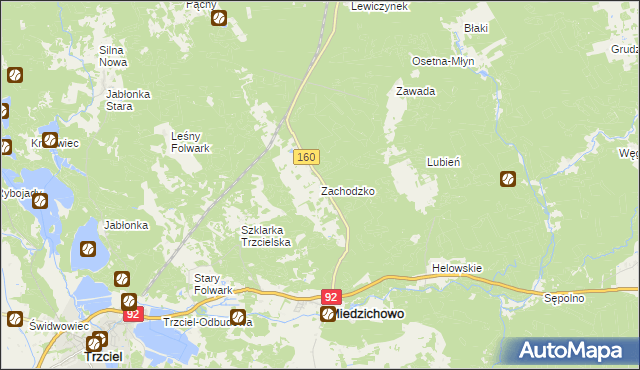 mapa Zachodzko, Zachodzko na mapie Targeo