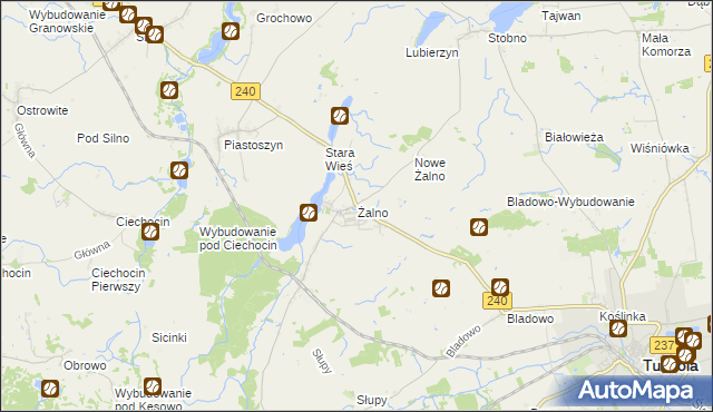 mapa Żalno, Żalno na mapie Targeo