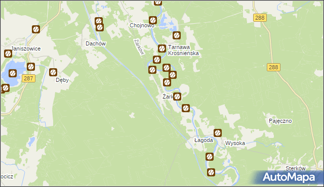 mapa Żarków, Żarków na mapie Targeo