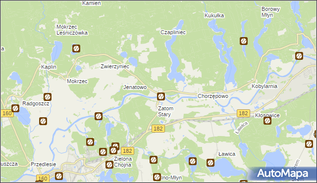 mapa Zatom Nowy, Zatom Nowy na mapie Targeo