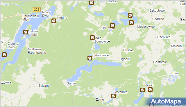 mapa Zdunowice, Zdunowice na mapie Targeo