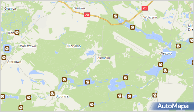 mapa Ziemsko, Ziemsko na mapie Targeo