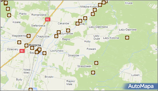 mapa Zmożna Wola, Zmożna Wola na mapie Targeo