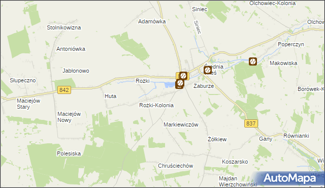 mapa Żółkiew-Kolonia, Żółkiew-Kolonia na mapie Targeo