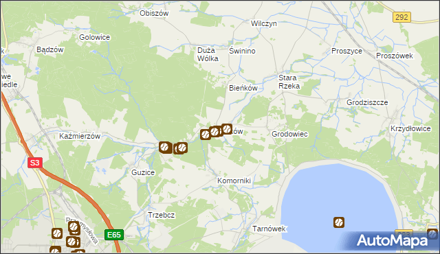 mapa Żuków gmina Polkowice, Żuków gmina Polkowice na mapie Targeo