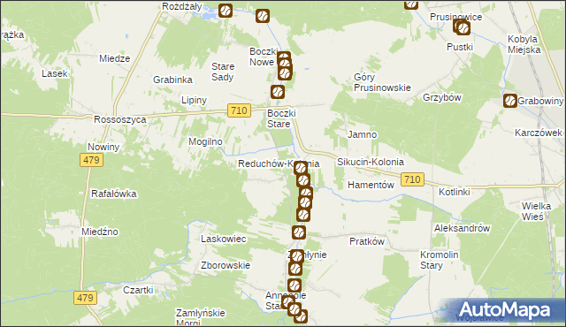 mapa Babiniec gmina Szadek, Babiniec gmina Szadek na mapie Targeo