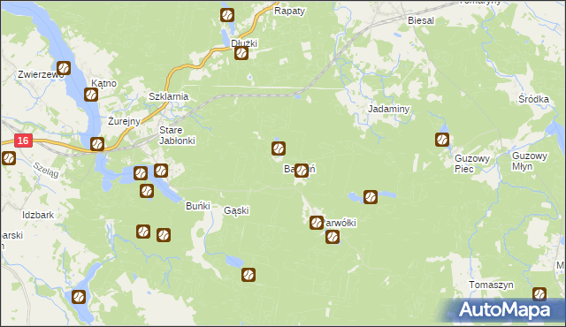 mapa Barduń, Barduń na mapie Targeo