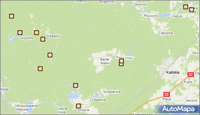 mapa Bartel Wielki, Bartel Wielki na mapie Targeo