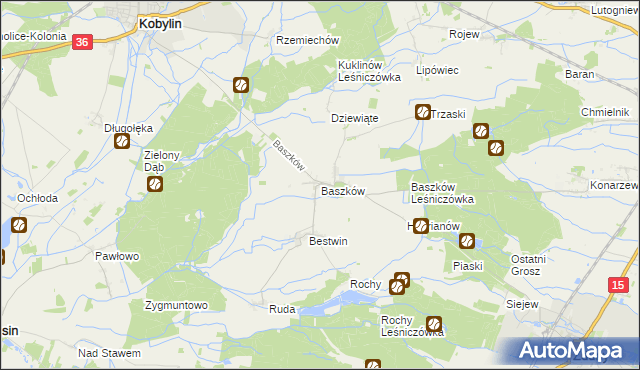 mapa Baszków, Baszków na mapie Targeo