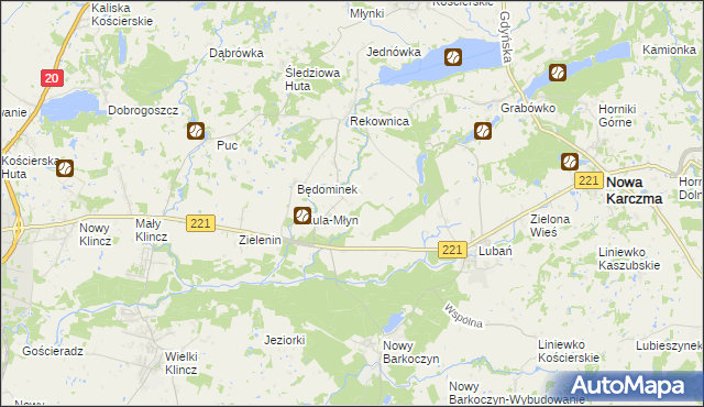 mapa Będomin, Będomin na mapie Targeo