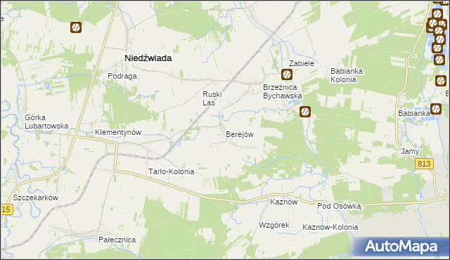 mapa Berejów, Berejów na mapie Targeo