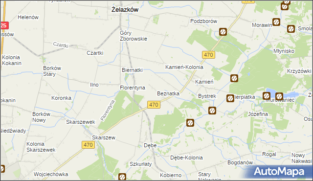 mapa Beznatka, Beznatka na mapie Targeo