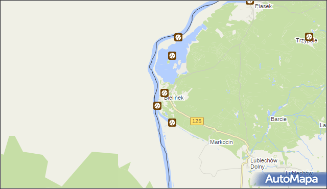 mapa Bielinek, Bielinek na mapie Targeo