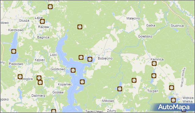 mapa Bobięcino, Bobięcino na mapie Targeo