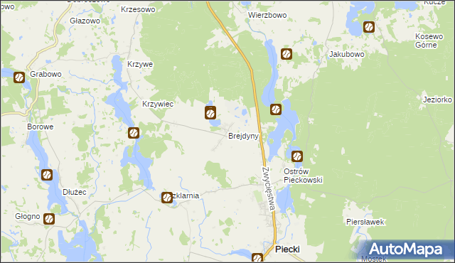 mapa Brejdyny, Brejdyny na mapie Targeo