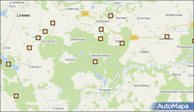 mapa Brzęczek, Brzęczek na mapie Targeo