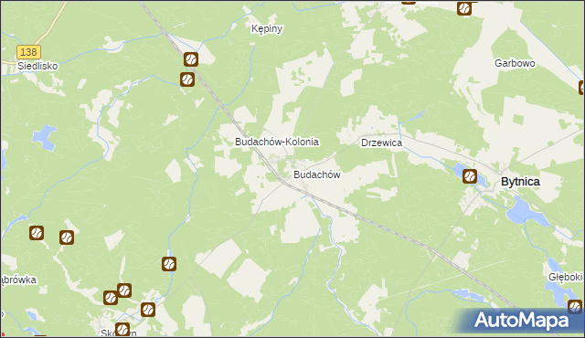 mapa Budachów, Budachów na mapie Targeo