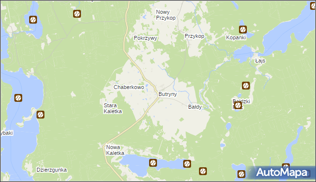 mapa Butryny, Butryny na mapie Targeo