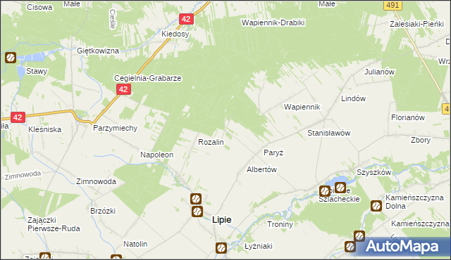 mapa Chałków, Chałków na mapie Targeo