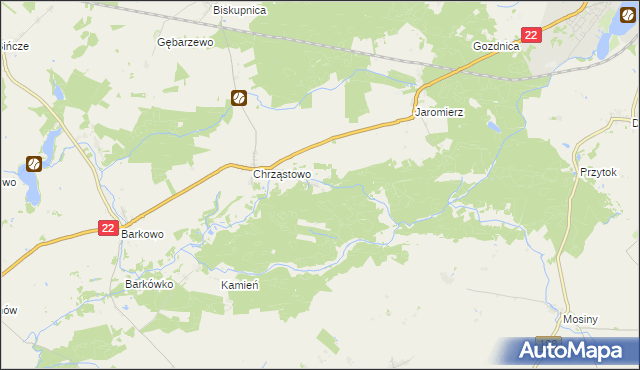 mapa Chrząstówko, Chrząstówko na mapie Targeo