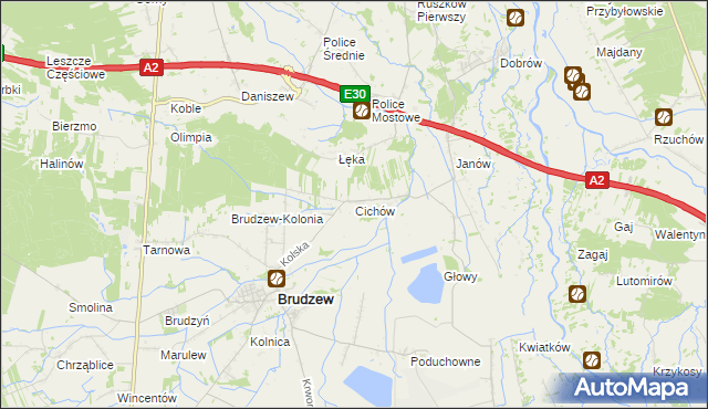 mapa Cichów, Cichów na mapie Targeo