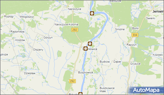 mapa Ciechłowice, Ciechłowice na mapie Targeo