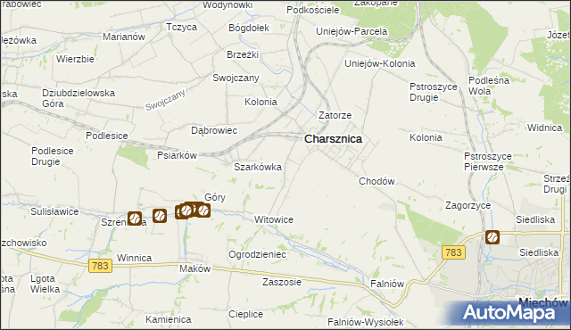 mapa Ciszowice, Ciszowice na mapie Targeo