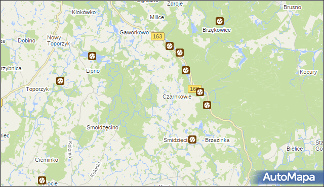 mapa Czarnkowie, Czarnkowie na mapie Targeo