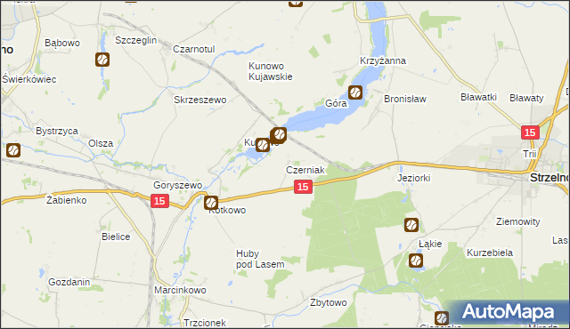 mapa Czerniak, Czerniak na mapie Targeo