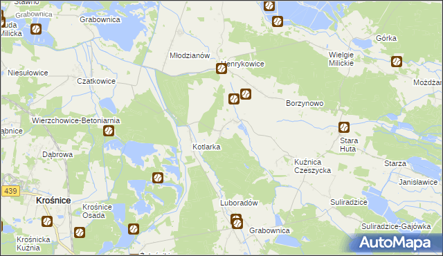 mapa Czeszyce, Czeszyce na mapie Targeo