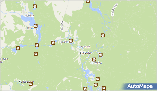 mapa Czochryń, Czochryń na mapie Targeo