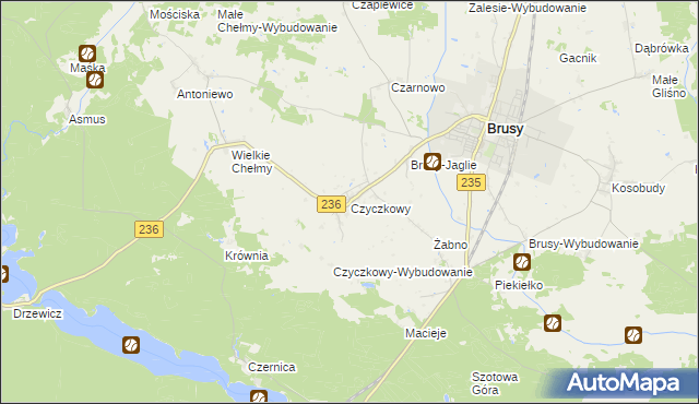 mapa Czyczkowy, Czyczkowy na mapie Targeo