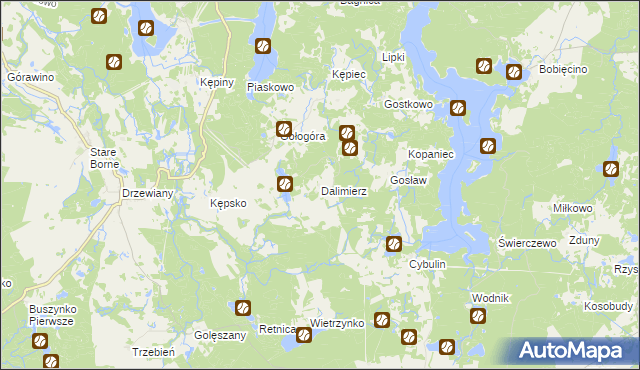 mapa Dalimierz, Dalimierz na mapie Targeo