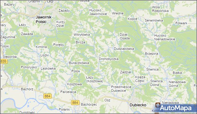 mapa Drohobyczka, Drohobyczka na mapie Targeo