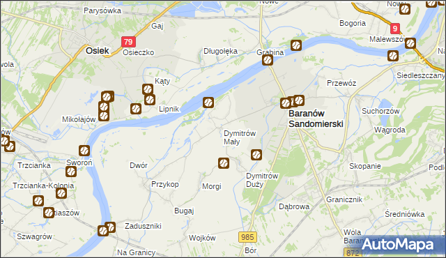 mapa Dymitrów Mały, Dymitrów Mały na mapie Targeo