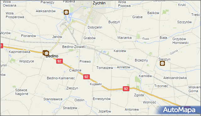 mapa Franciszków Nowy, Franciszków Nowy na mapie Targeo