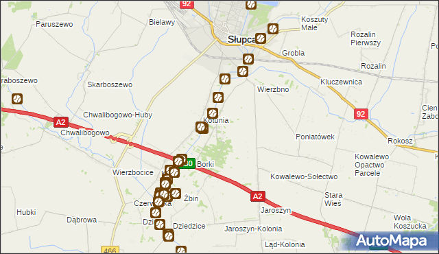 mapa Gółkowo, Gółkowo na mapie Targeo