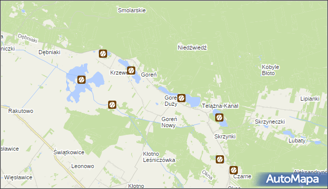 mapa Goreń Duży, Goreń Duży na mapie Targeo