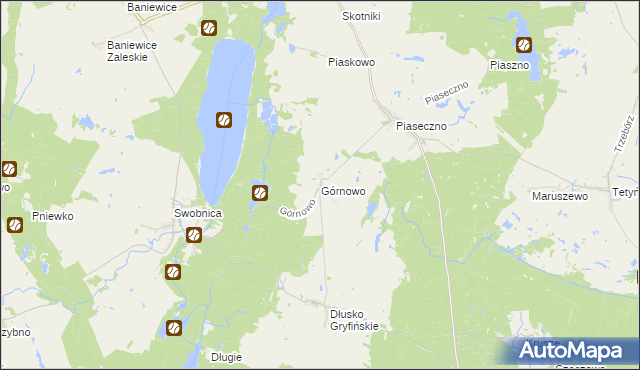 mapa Górnowo, Górnowo na mapie Targeo