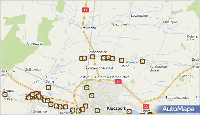 mapa Gotartów, Gotartów na mapie Targeo