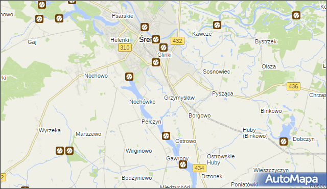 mapa Grzymysław, Grzymysław na mapie Targeo