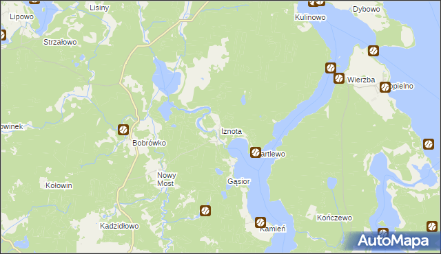 mapa Iznota, Iznota na mapie Targeo