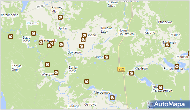 mapa Jaranty, Jaranty na mapie Targeo